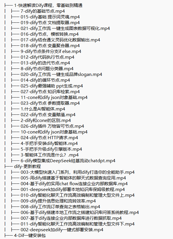 Dify AI大模型 智能體agent開發(fā)實戰(zhàn) 視頻教程 下載  圖1
